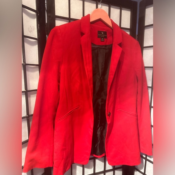 Gently Used Red Worthington Petite Small Blazer - Picture 3 of 11